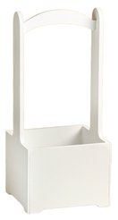 Кашпо-ящик деревянный 13,5х13,5х30см белый 7705314