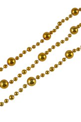 Бусы новогодние 350х1,8см, золото, SYZLB-2223010
