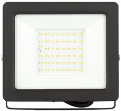 Прожектор светодиодный ЭРА 50Вт 6500К 4000Лм IP65 (с встроенным фотореле) черный