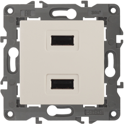 Розетка USB Elegance слоновая кость