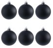 Набор шаров 6шт 6см черный матовый, SYQA-0123303 Набор шаров 6шт 6см черный матовый, SYQA-0123303