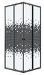 Ограждение душевое Niagara Eco NG-1010-14QBLACK (100х100х190) квадрат,раздвижное,черный,стекло мозаика,1 место