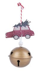 Украшение из дерева с колольчиком Машинка 6см SYMZPA-4422080