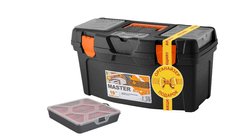 Промонабор ящик для инструмента Master 19" + органайзер Master 8" черный/оранжевый