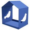 Кормушка для птиц 20х15х23 Птица синий металл