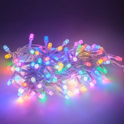 Электрогирлянда внутренняя Нить Fantasy 9м 180LED, мультиколор микс 2, контролер, прозрачный кабель