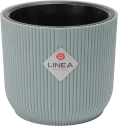 Кашпо пластиковое Linea d21,3см h18,6см v4,6л серо-голубой