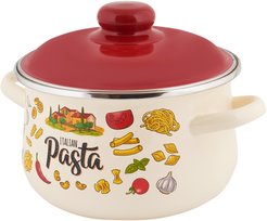 Кастрюля Appetite Pasta Italian 5,5л эмаль индукция