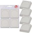 Подставки антивибрационные для стиральных машин и холодильников квадратные белые 4 шт