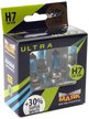 Автолампа МАЯК ULTRA H7/12V/55W+30% Px26d SUPER WHITE 2шт