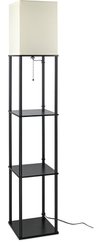 Светильник напольный с полками (стеллаж) ARTSTYLE HT-170B E27 черный, МДФ/металл/ткань