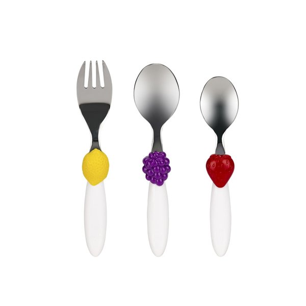 Набор столовых приборов детский Attribute cutlery Fruits 3 предм.нерж.сталь,пластик