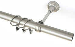 Карниз кованый одинарный Qually Серебро d25 200см