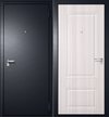 Дверь входная GOOD LITE-2 антик серебро белый ясень 960х2050мм правая             