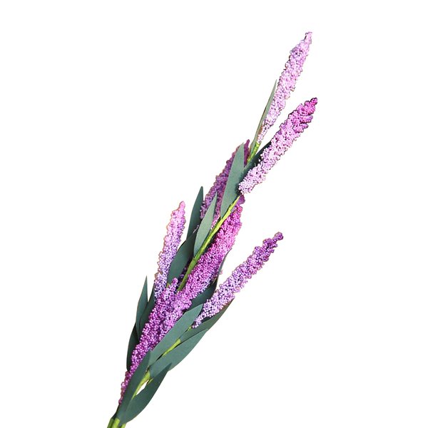 Ветка искусственных цветов Сиреневая Лаванда 64х8х8см