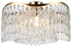 Люстра потолочная с хрусталем TR5459/9 GD/CL золото/прозрачный E14/9 max 40W D580х330
