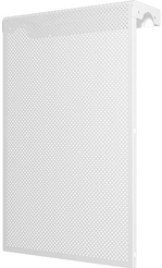 Экран радиаторный перфорированный,390x610x140,4-х секционный,сталь,белый