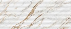 Плитка настенная Ideal white wall 02 25х60см белая 1,2м2/уп (010100001534)