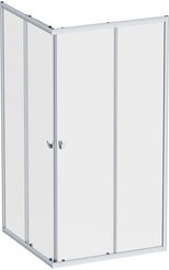 Ограждение душевое AM.PM Sunny 100x100см W87G-403-100100-MT стекло прозрачное, профиль серебро