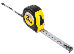 Рулетка 3мх16мм Т2 прорезиненный корпус (15-1-513)