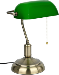 Светильник настольный HT-117ABG, латунь/зеленый