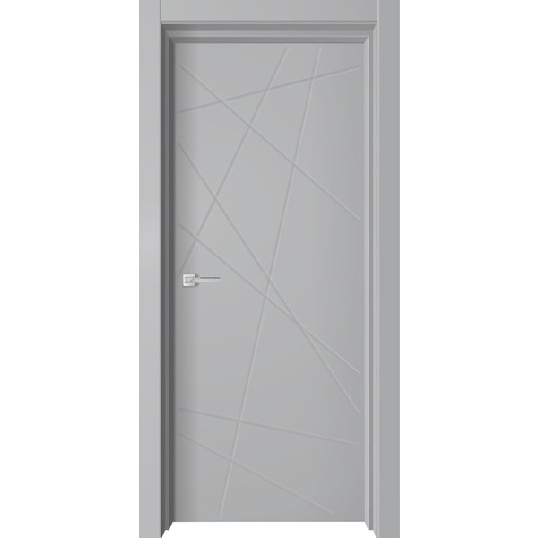 Дверь ДГ Premiata-6 экошпон серый софт 800х2000мм