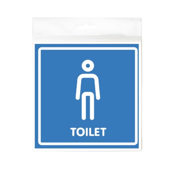 Табличка Туалет мужской 130х130
