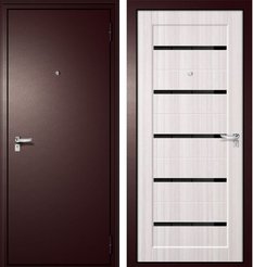 Дверь входная GOOD LITE-1 антик медь белый ясень 960х2050мм левая              