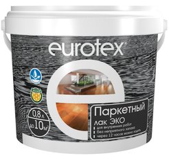 Лак паркетный акриловый EUROTEX ЭКО матовый (0,8л)