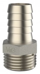 Штуцер латунный V&G 12х1/2" наружная резьба