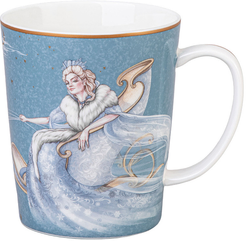 Кружка Lefard Снежная королева 400мл голубой, фарфор