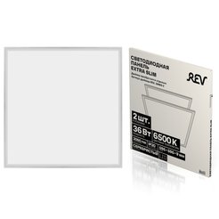 Панель светодиодная REV Extra Slim Premium 40W 6500K 595x595x8мм без драйвера