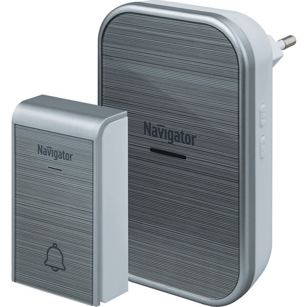 Звонок беспроводной Navigator 80 507 NDB-D-AC04-1V1-S серебро