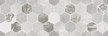 Декор настенный Гексацемент 20х60см серый шт(1664-0197)