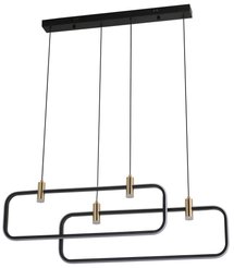 Люстра Sabroso 3745-2+4 BK, LED 136W (95x7x100)