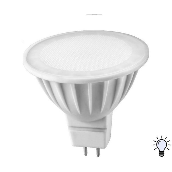 Лампа светодиодная Онлайт 5Вт GU5.3 4000К свет нейтральный белый