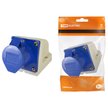 Розетка 113 стационарная TDM 2Р+РЕ 16А 220В IP44