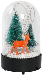 Шар снежный Олень 8,5х15см, LED-подсветка, SYBLZ-4125047