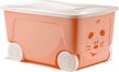 Ящик детский д/игрушек Little angel Cool с крышкой на колесах 50л 59х38,3х33см, полипропилен, розовый