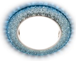 Светильник встраиваемый точечный со светодиодной лентой G298 CL/WW хром/прозрачный GX53+3W(LED WARM)