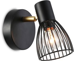 Спот накладной TR8659 BK/GD черный/золото E14 max 60W 160х100х145мм
