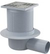 Трап сливной Alcaplast 105х105/50мм, боковая подводка, комбинированный гидрозатвор