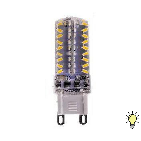 Лампа светодиодная REV 3Вт G9 2700К свет теплый диммируемая