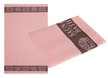 Полотенце вафельное Сауна/баня QXK S02 PE 100х160см персиковый