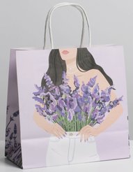 Пакет подарочный ламинированный 22х22х11см Если бы