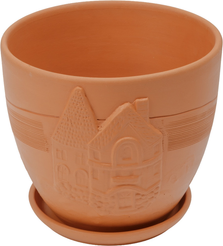 Горшок керамический Голландия d22см h22,5см v5л, высокий овал, терракот