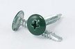 Саморез с прессшайбой со сверлом зеленый RAL 6005 4,2х19 (150шт) №394