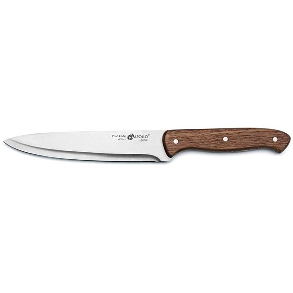 Нож кухонный APOLLO Genio Macadamia 32,5см сталь/древесина ореха