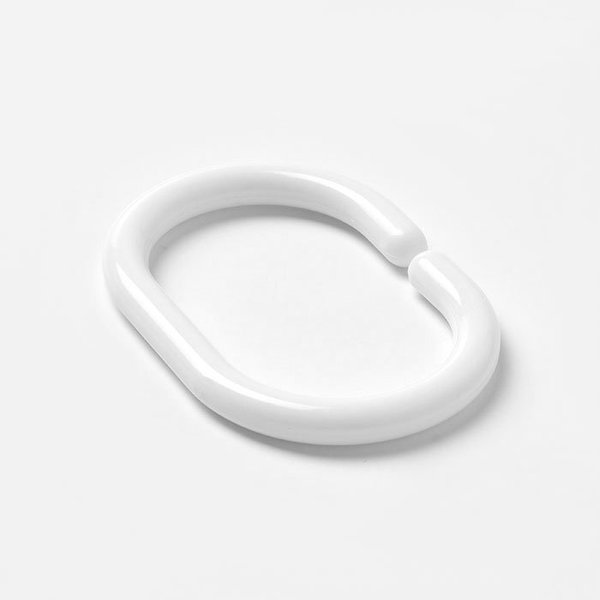 Кольца для штор в ванную IDDIS RID011P белый, пластик 12шт