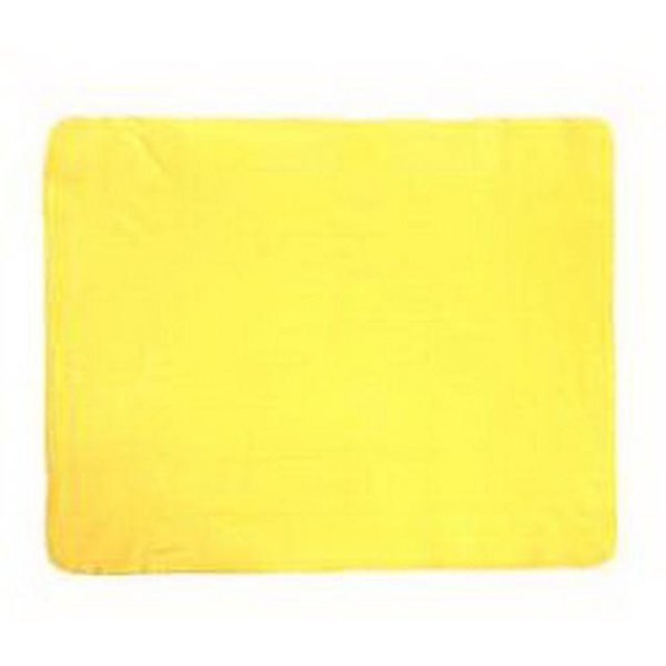 Плед флисовый 130х160см желтый без упаковки P-10 004120